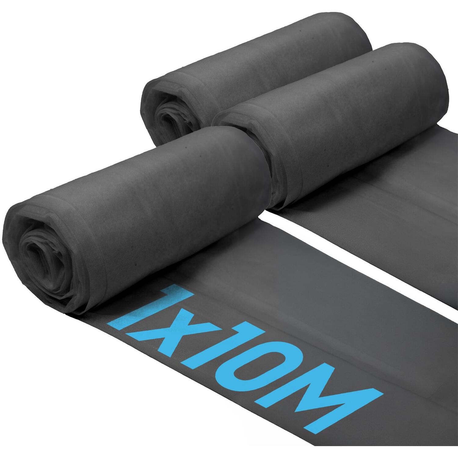Harbour Housewares 100Gsm Weed Control Membrane 1M X 10M - Black / 3.15Kg