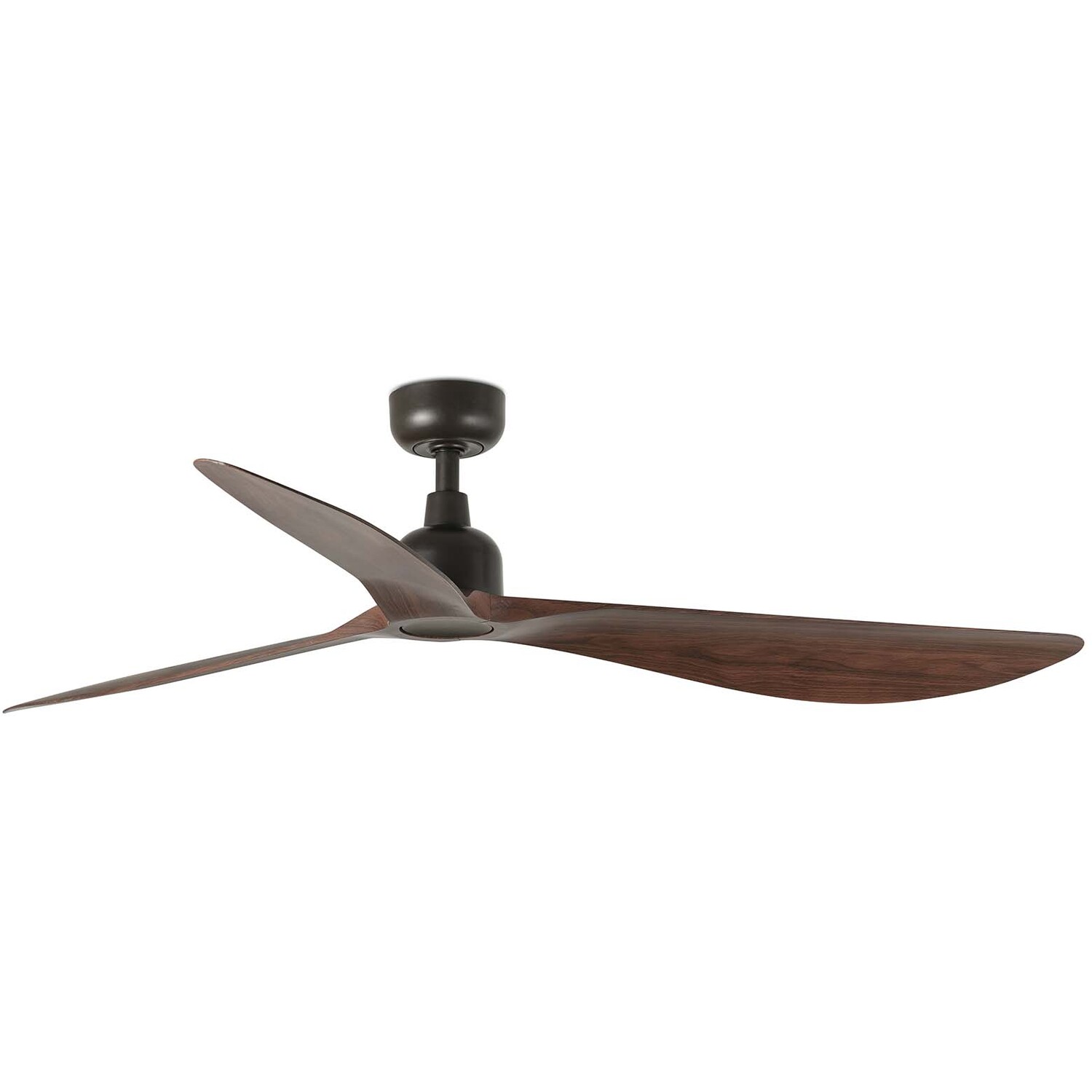 Outwood 150cm Ceiling Fan Dark Brown, Walnut Blades, IP44 - Image 2