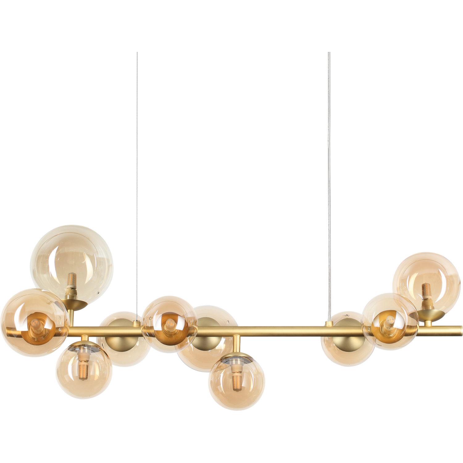 Netlighting Unisex Gold Perlage Light Globe Pendant Ceiling Light Brass In Size 10 - Image 3