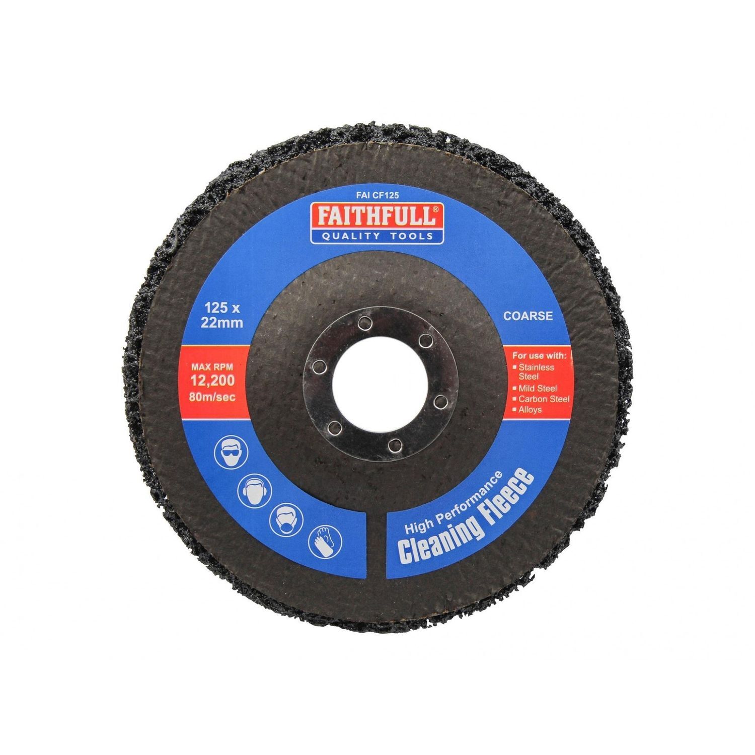 Faithfull Cleaning Fleece Discs A - Multi Colour