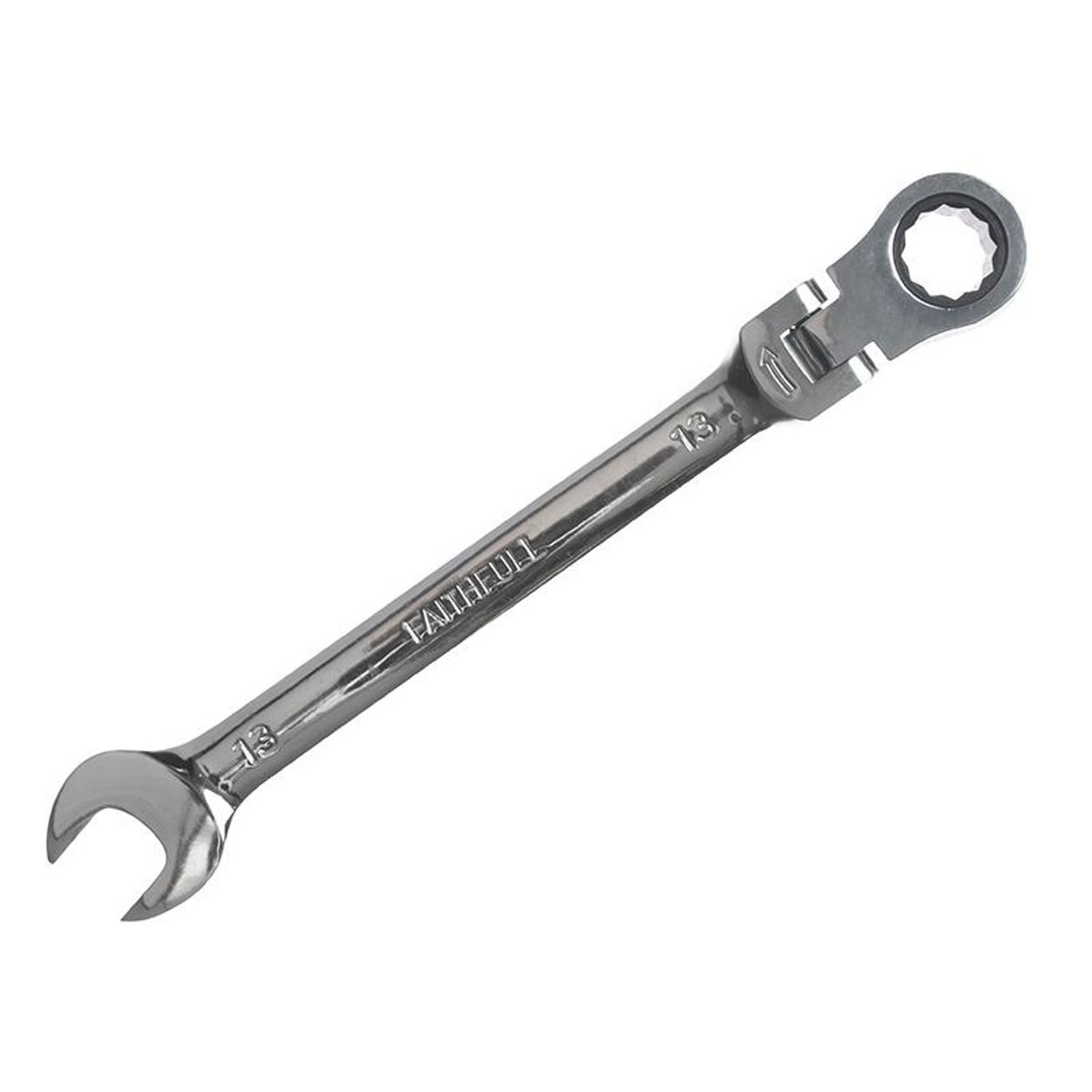 Faithfull Flex Head Ratchet Combination Spanner M - Multi Colour