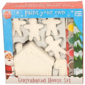 Paint Your Own Gingerbread House Kit Pack of 3
