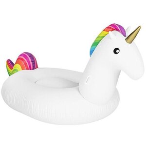 Inflatable Unicorn Lounger White