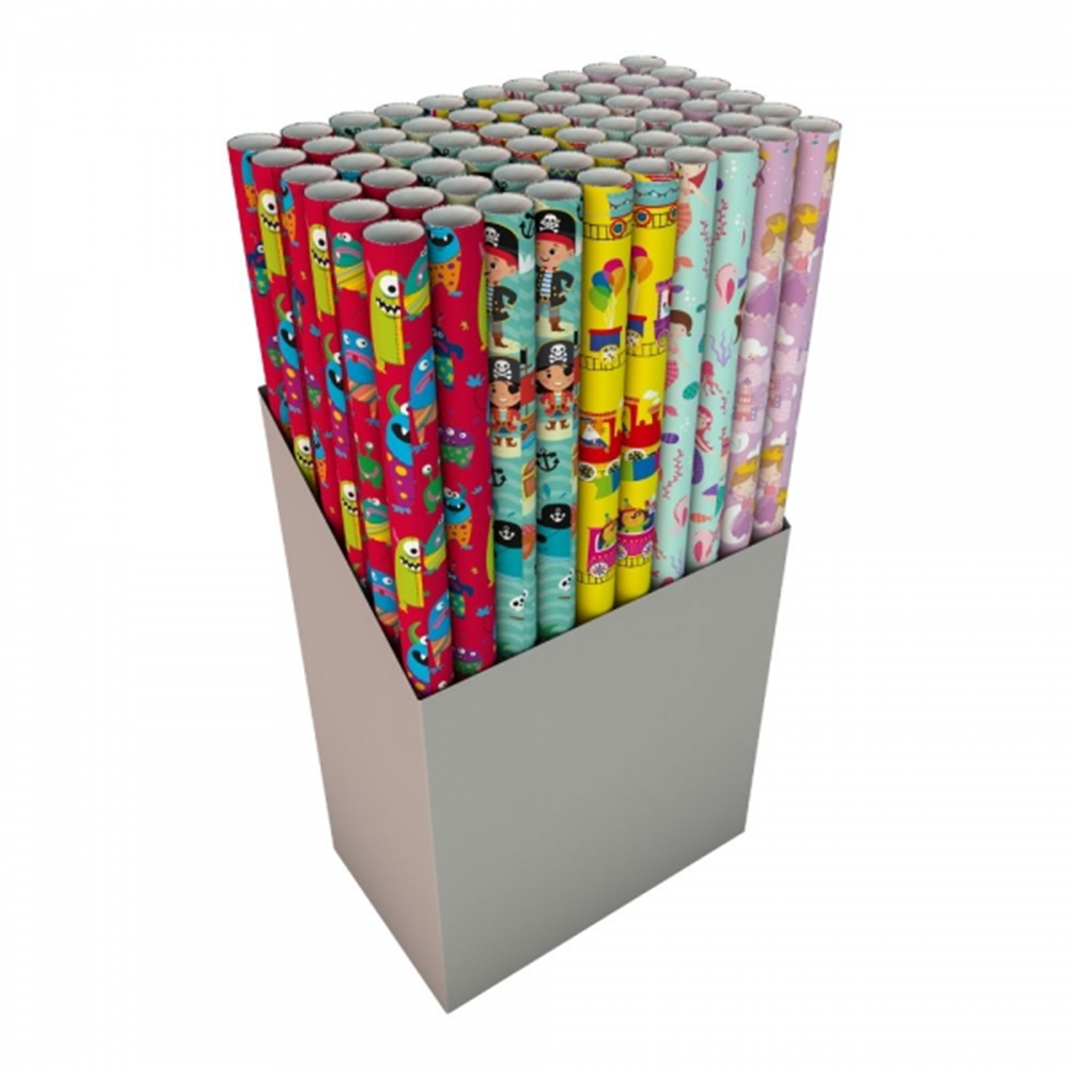 B&Q - Kids Themed 300Cm X 70Cm Giftwrap Roll Assorted Colourful Kids Designs 5 Fun Patterns One Sent At Random For Birthdays And Gifts - Image 3