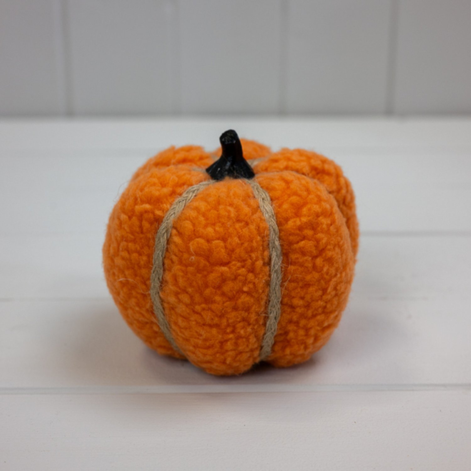  - Charming Orange Fabric Pumpkin - Image 3