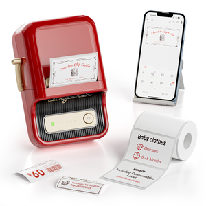 NIIMBOT B21 Pro 300dpi Bluetooth Label Printer with Label Roll A