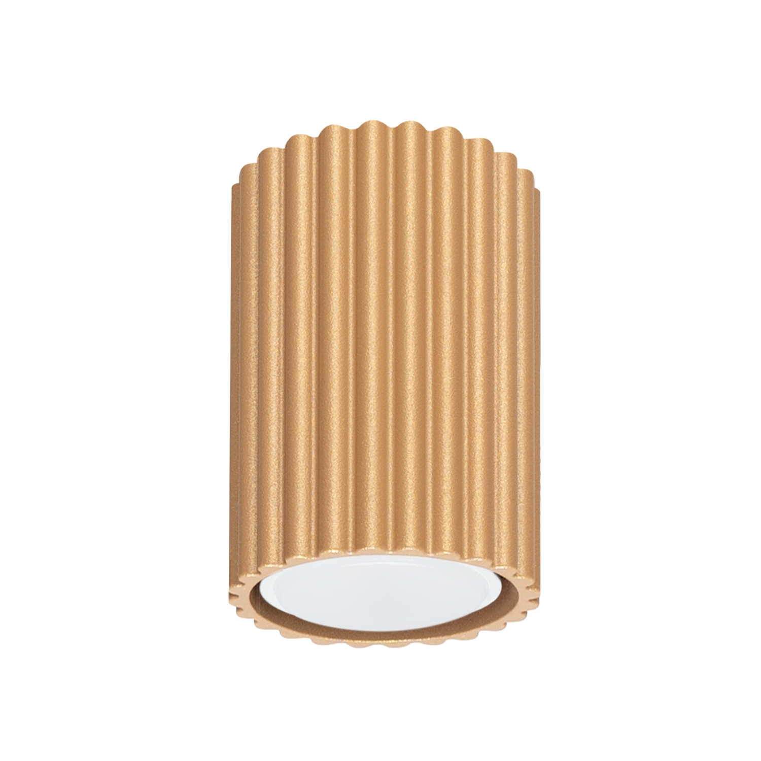 Sollux Lighting Carbon Ceiling Light, Gold-Coloured, Height 10 Cm, Aluminium - Image 2