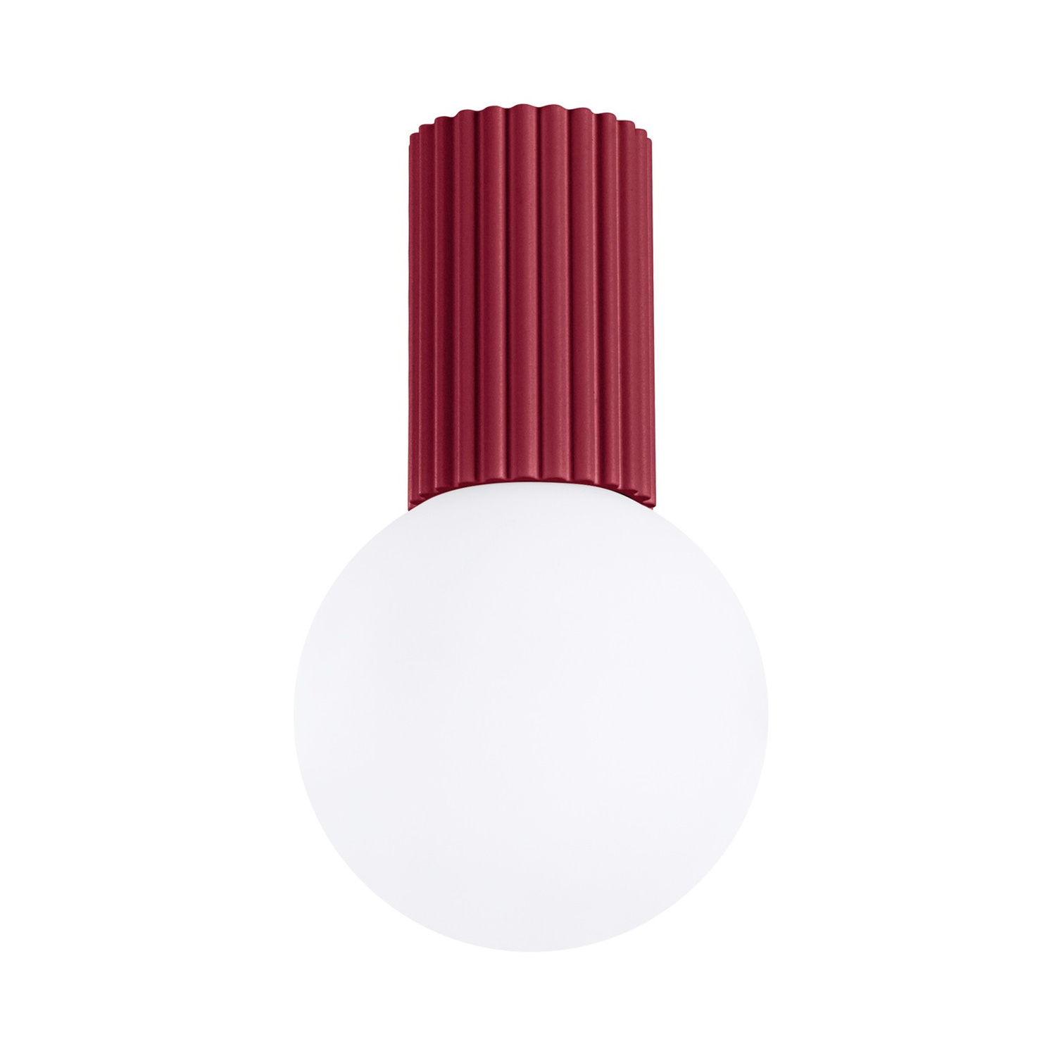 Sollux Lighting Ceiling Lamp Halo Burgundy Ip44 - Burgundy