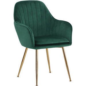 Green Set of 2 Velvet Dining Armchairs shot 21678069