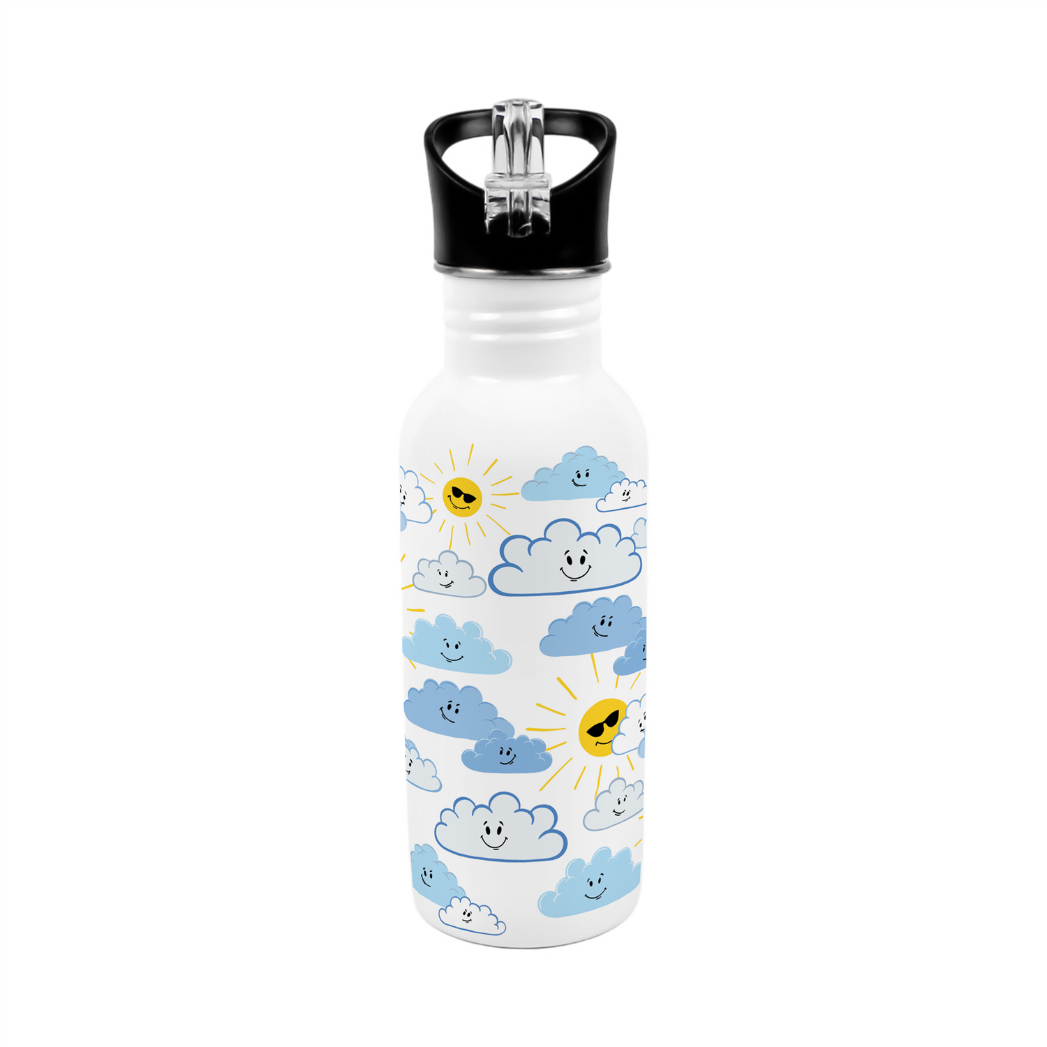 Purely Home Sun & Clouds Metal Canteen Water Bottle - Multi