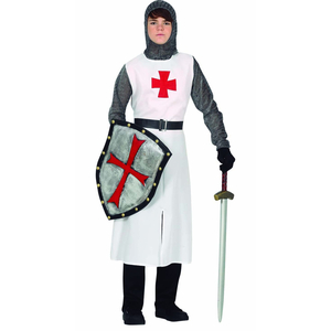 Childrens Templar Knight Fancy Dress Costume