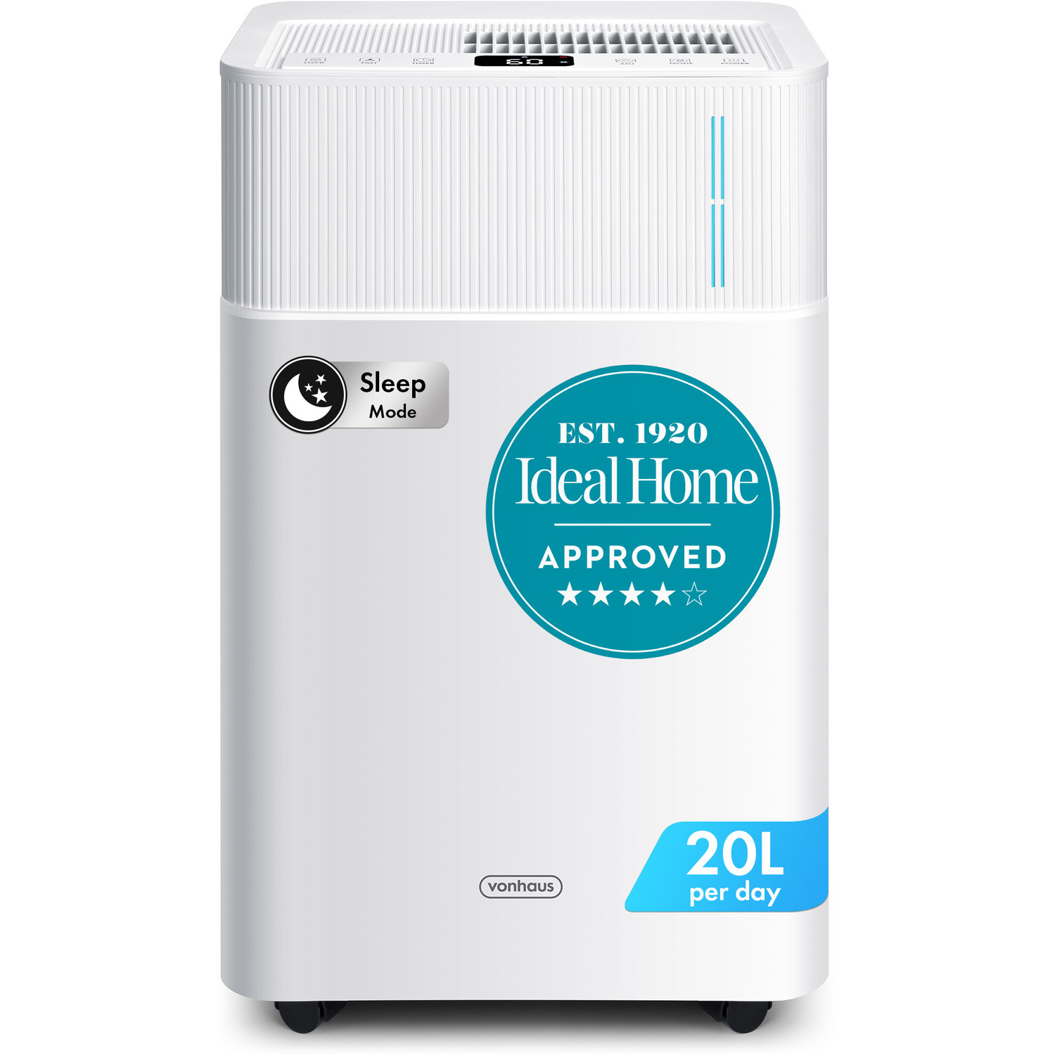 Dehumidifier 20L Day 4.5L Water Tank - White