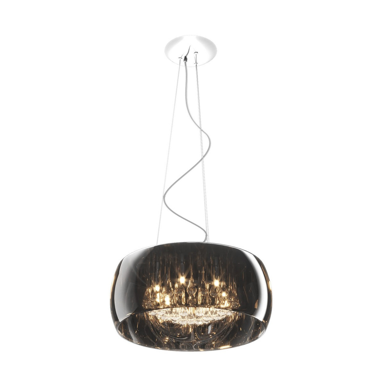 Zumaline Lighting Crystal Pendant Light Chrome