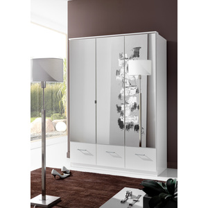 Imago White 3 Door with Drawer Wardrobe