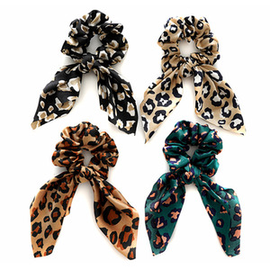 4-Pack Leopard Print Scrunchies