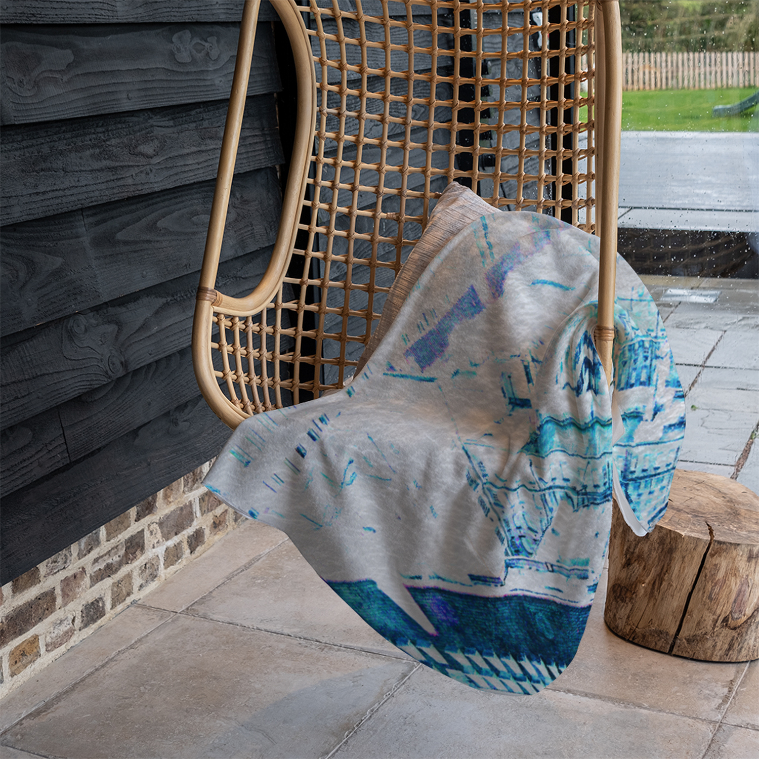 Chimney Tops Blanket - Blue