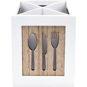 BAIYOUS 3-Tier Kitchen Utensil Organizer Stand – Gray, Countertop Cutlery & Flatware Holder
