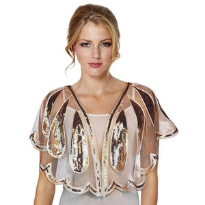 Sequin Mesh Shawl
