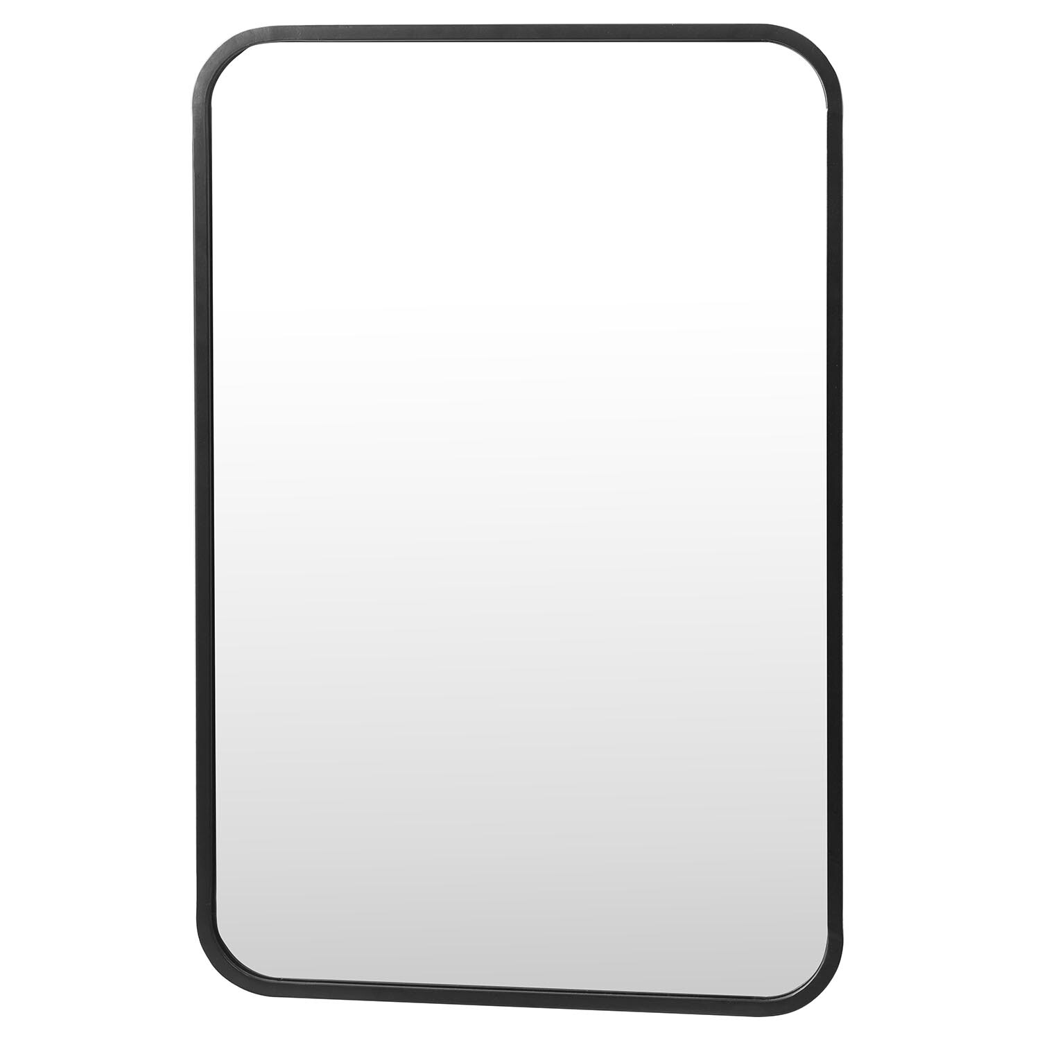 Black Frame Rectangle Bathroom Mirror