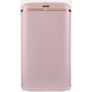58L Square Sensor Bin Pink and Rose Gold