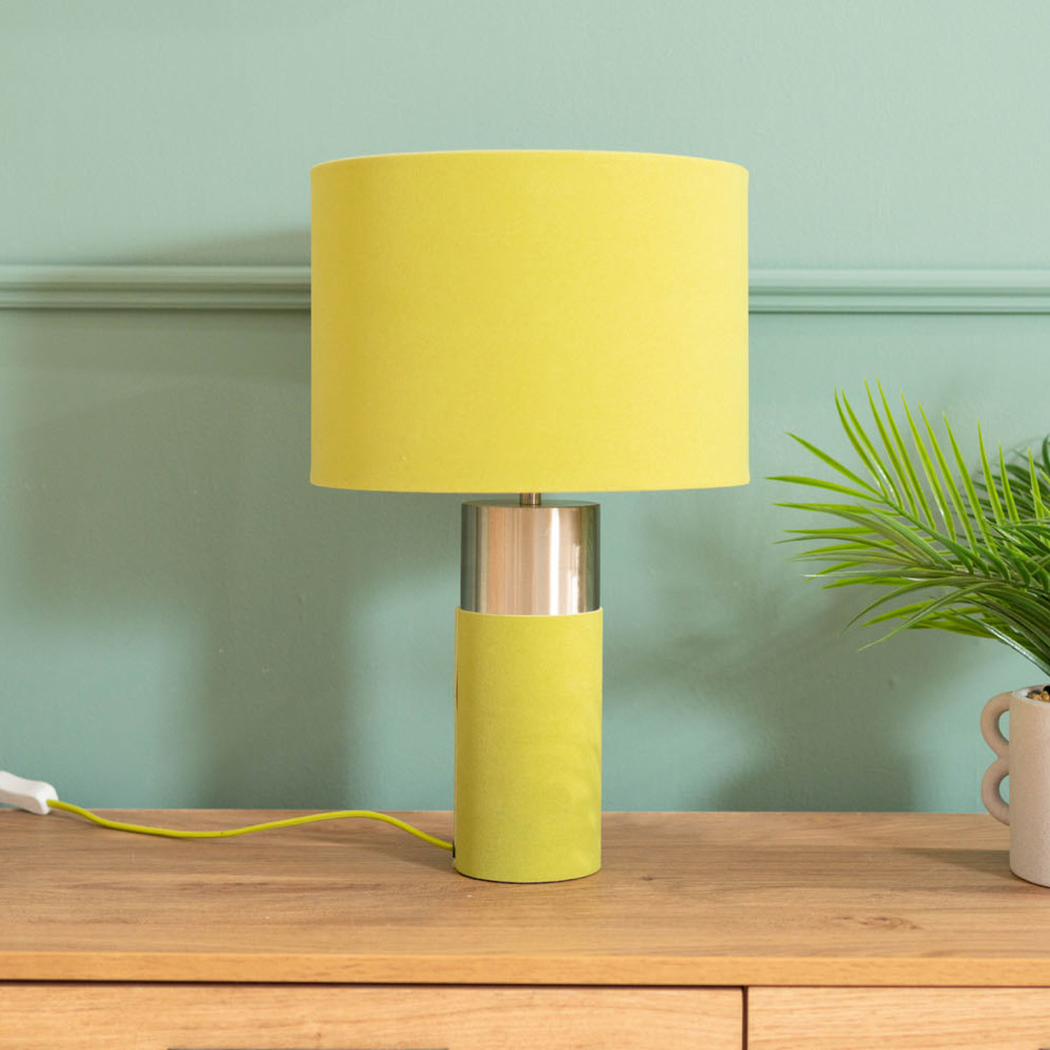 Image of Alexa Velvet Table Lamp - Green