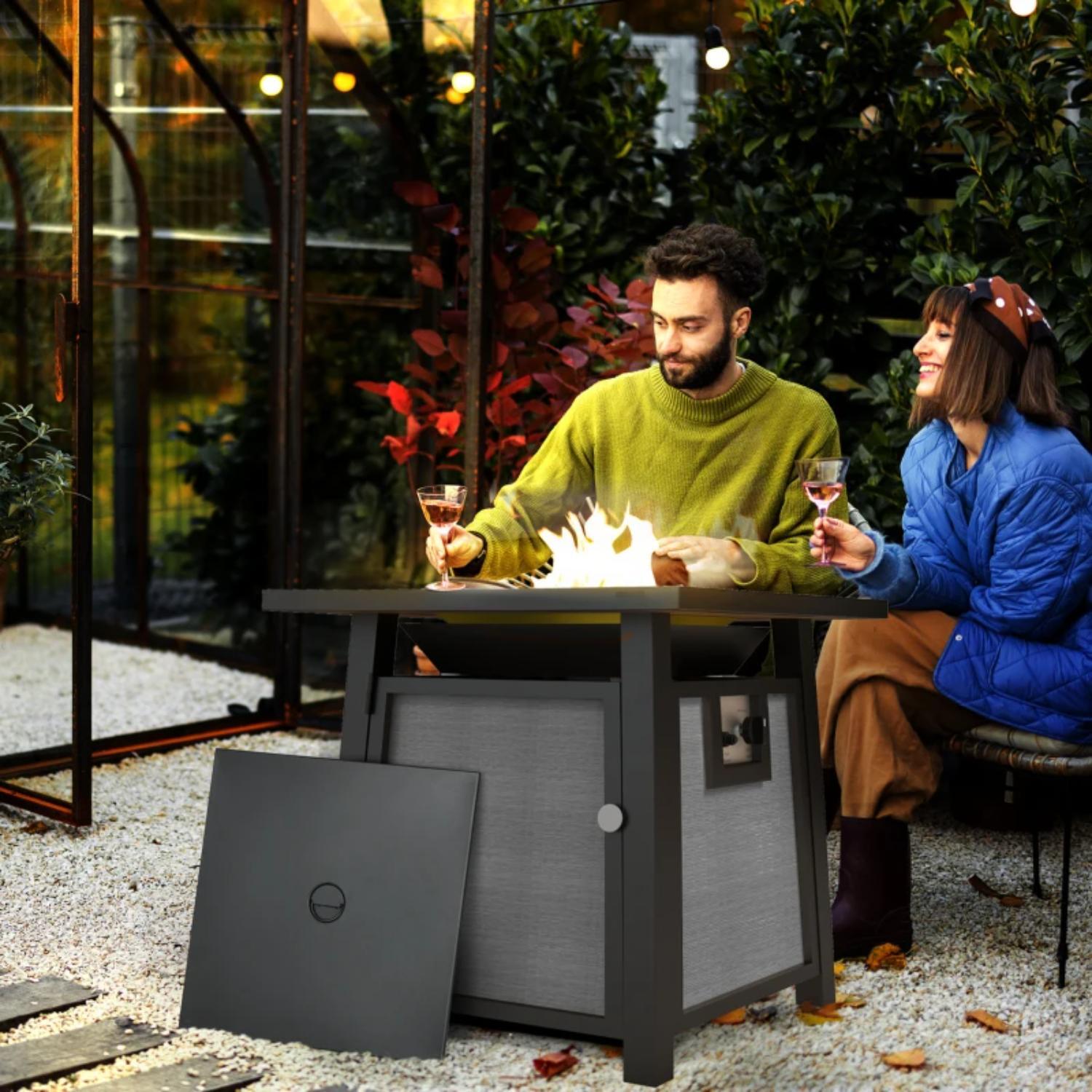 Kalos Fire Pit Table - Grey