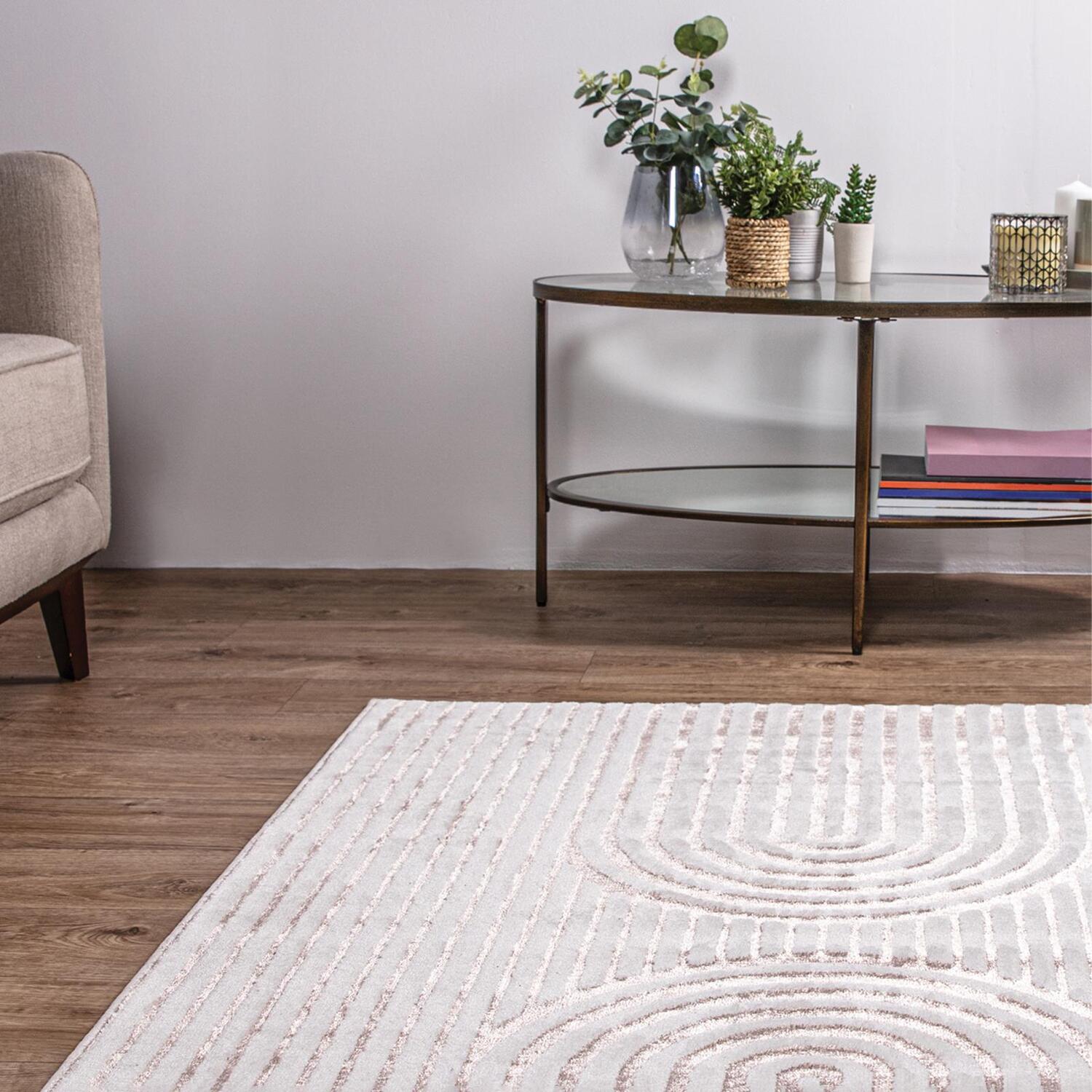 Arches Metallic Textured Rug