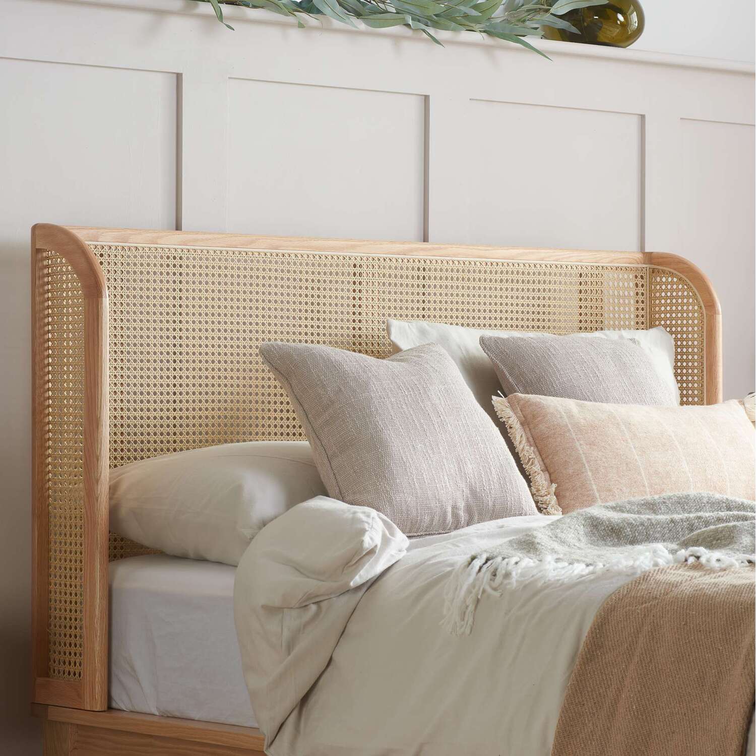 Rattan Bed Frame Birlea Venice Oak Wrap Around - Rattan King