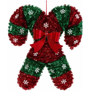 Christmas Tinsel Hanging Candy Cane