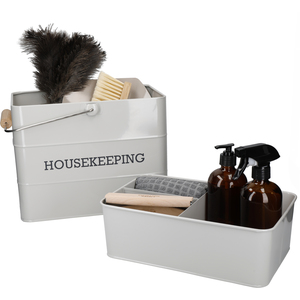 Living Nostalgia French Grey Housekeeping Tin