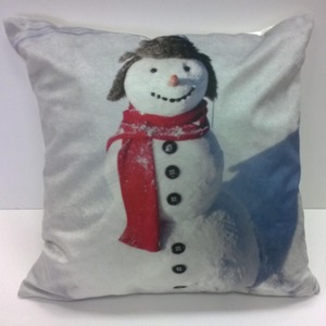Snowman Cushion Cover Multicolor (43x43)