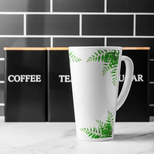 Green Botanicals Latte Mug