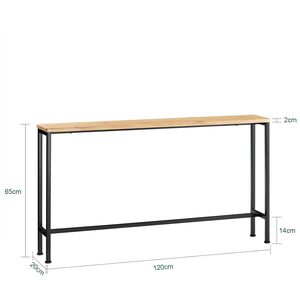 Wooden Natural / 65cm SoBuy Entryway Hall Console Table End Table shot 6568001
