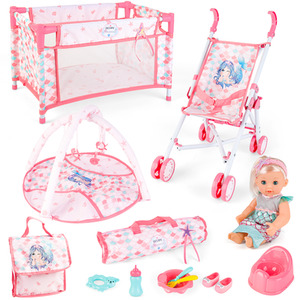 Deluxe Mermaid Themed Baby Doll Playset