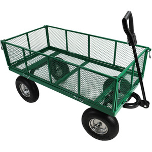 Heavy Duty Garden Cart Wagon 500kgs Folding Sides