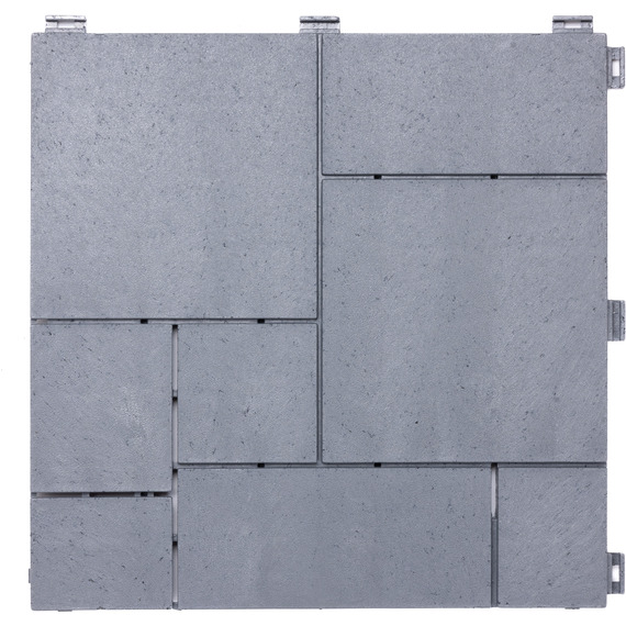 Nicoman Mosaic Light Grey Composite Deck Tiles