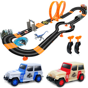 Jurassic World Electric Car Race Track Slot Racing 5.9M
