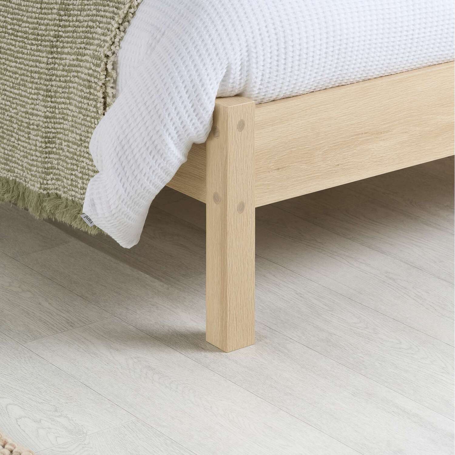 Oak Brown Wooden Bed Frame Birlea Herringford - Oak Double