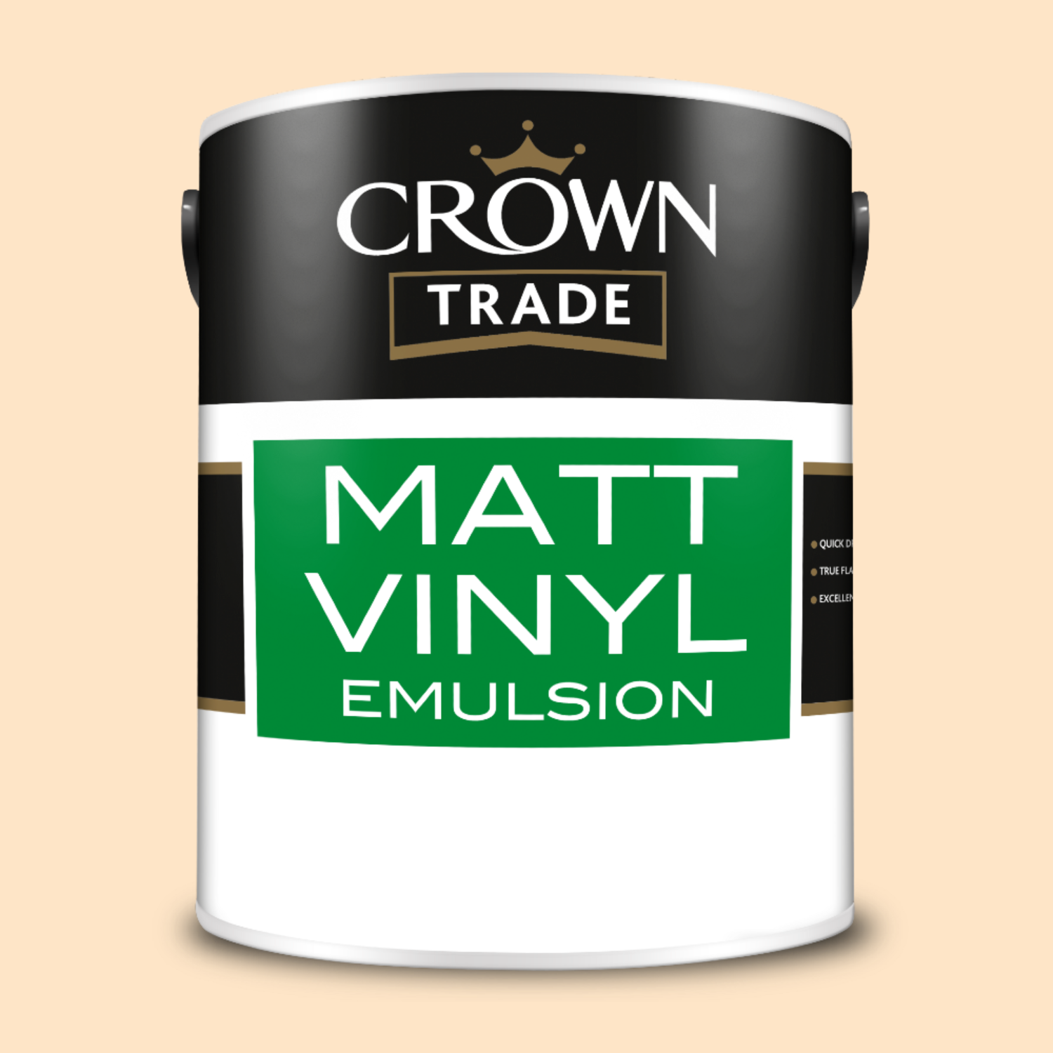 Crown Trade Vinyl Matt Mixed Colour - Soft Cream  / 5l