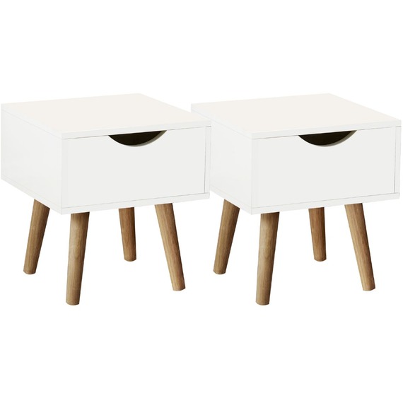 Boden Pair 1 Drawer Bedside Table Storage Units