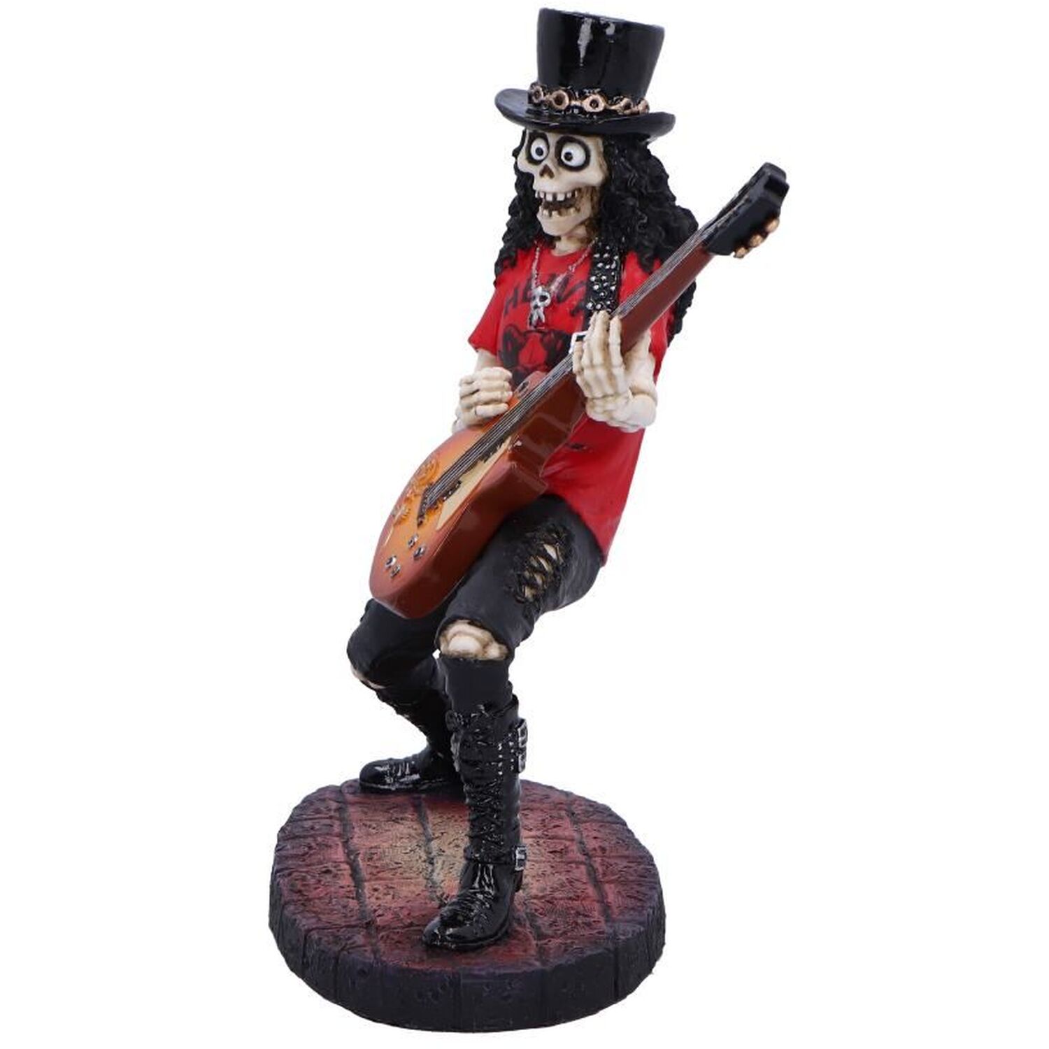 Skeleton Singer Figure Skeletal Solo Rocking Skeleton Figurine