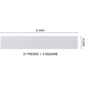 21Pcs Rustic Style Wood Plank PVC Flooring
