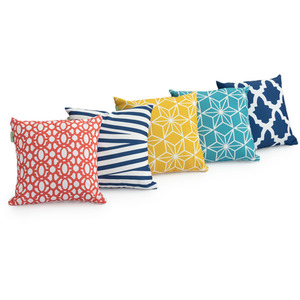 Geometric Tile Printed Garden Scatter Cushion Cover