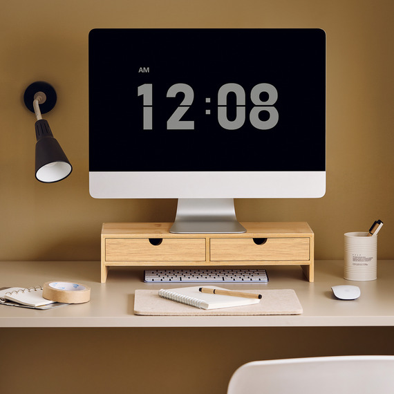SoBuy Bamboo Computer Screen Monitor Stand
