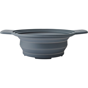 MasterClass 2-in-1 Silicone Steamer and Strainer with Handles, Grey, 39 x 29cm
