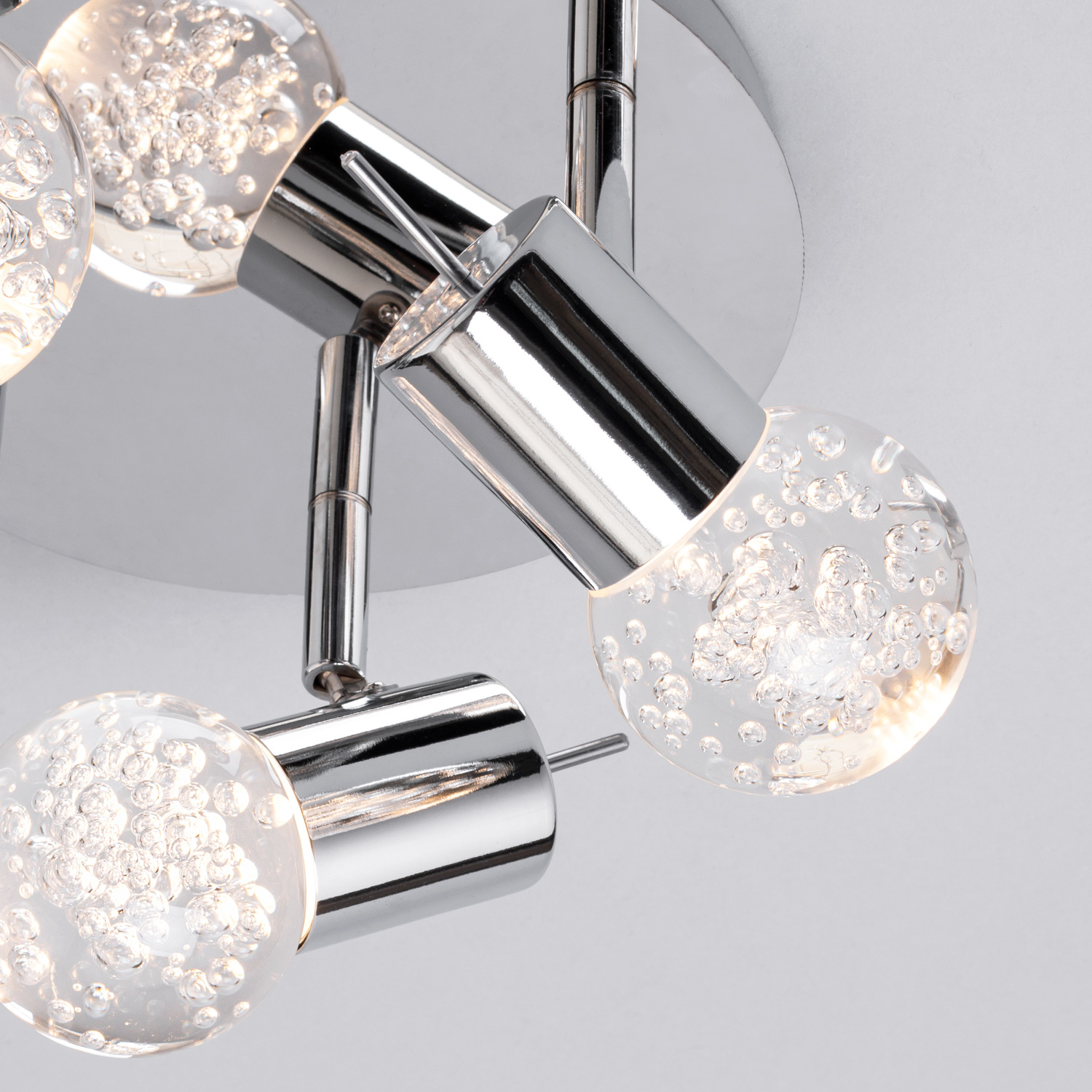 Ayston Adjustable Bubble Led Ceiling Spotlight Plate - Chrome