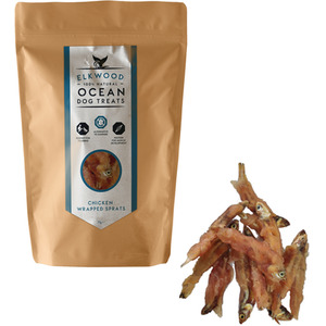 Elkwood 100 Chicken Wrapped Fish Sprats for Dogs