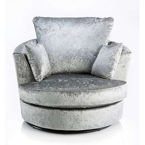 Swift Crushed Velvet Swivel chair-Arm Chair