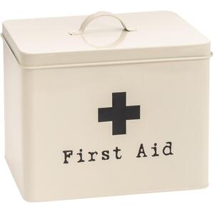 29cm Vintage Metal First Aid Box