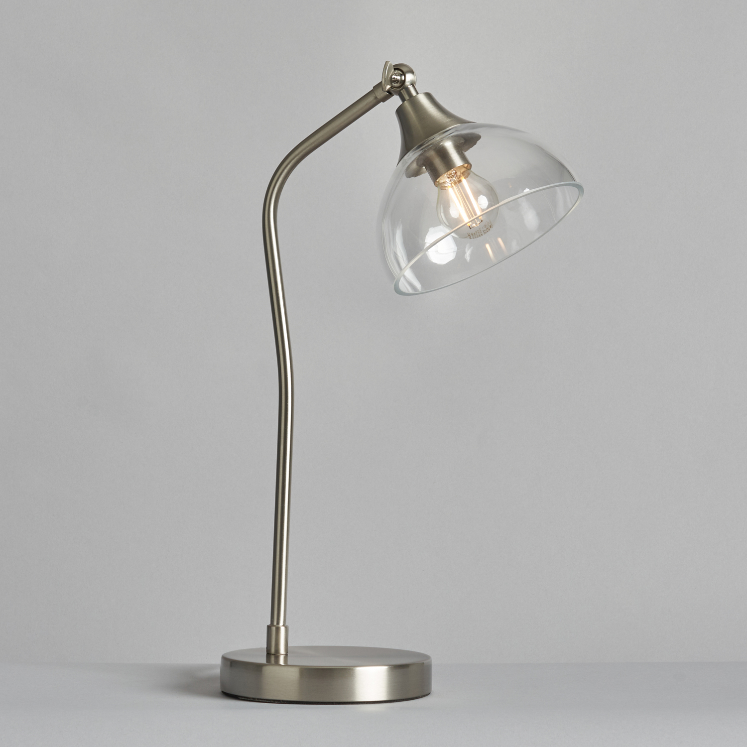 Darryl 1 Light Task Light Table Lamp - Satin Nickel